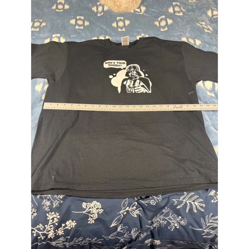 Fruit of the Loom Star Wars Darth Vader Whos Your Daddy Graphic Tee Black XL